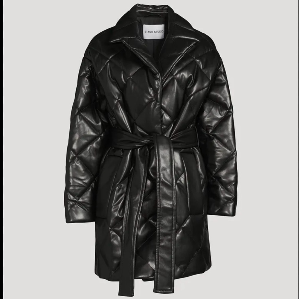 Stand studio Black Puffer Jacket